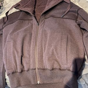 Lululemon, Plum, Fleece reversible Jacket, Size 6